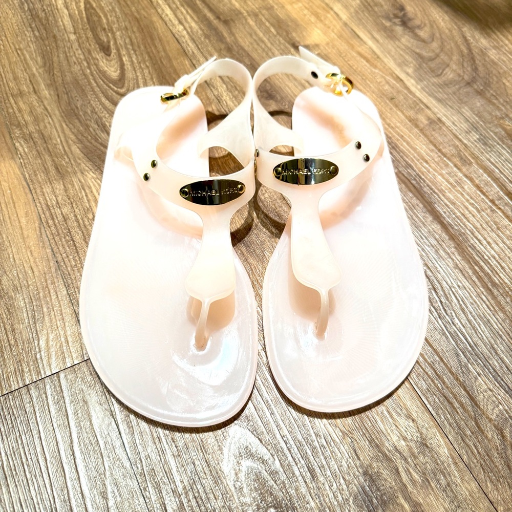 Micheal Kors Blush Pink Jelly Sandals